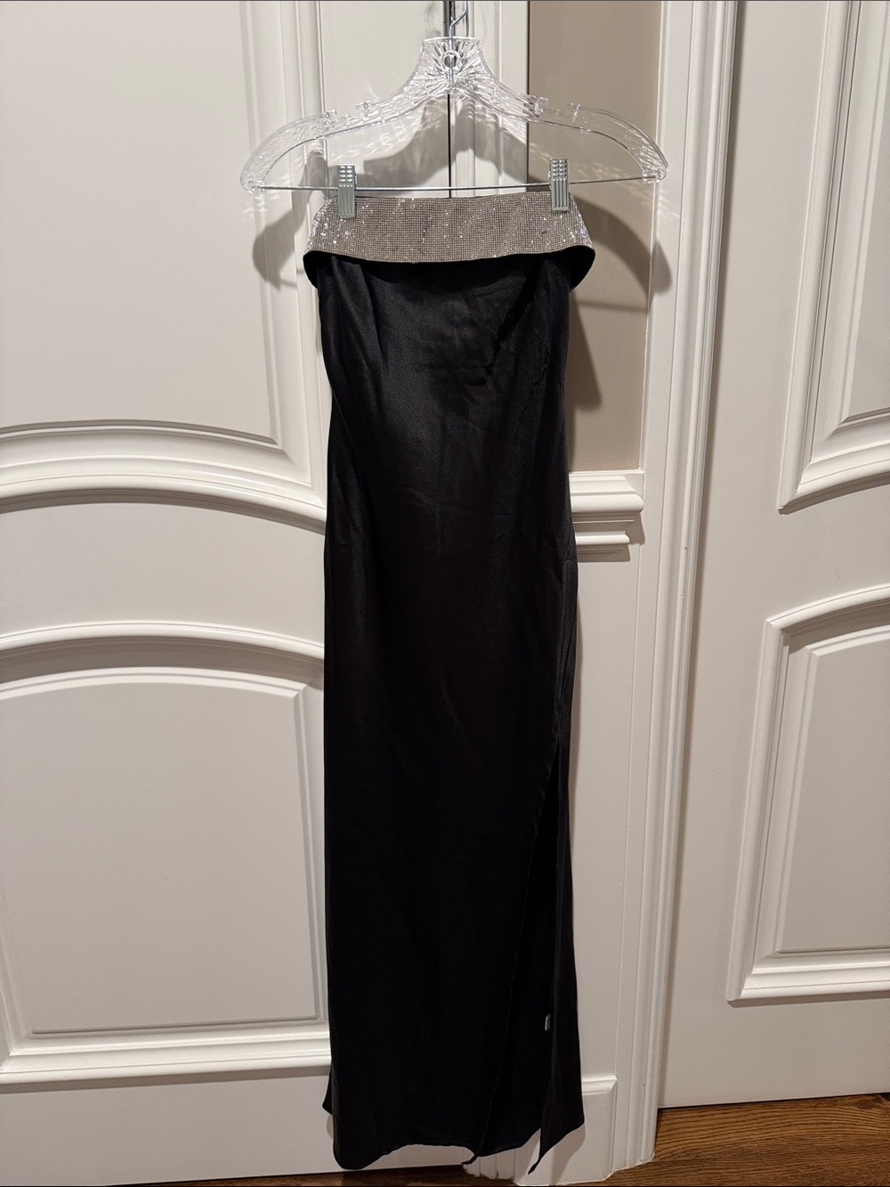 Hello Molly Black Maxi Dress with Sparkle Waistband